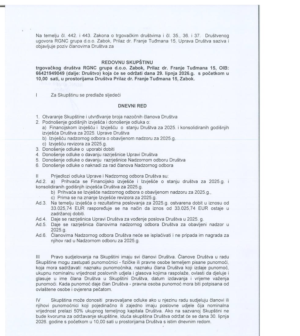 Poziv na redovnu skupštinu RGNC grupa 29.06.2026.1